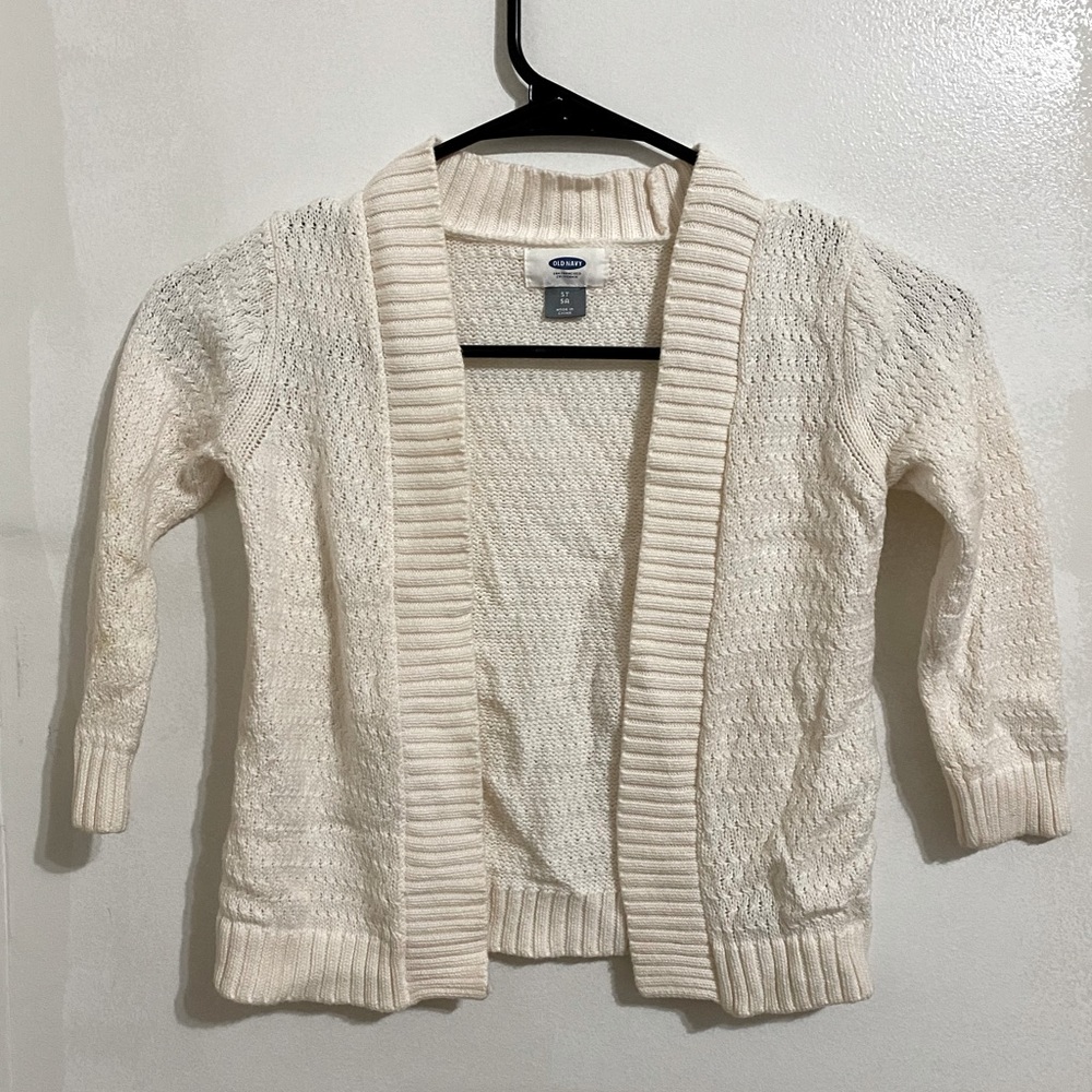 Soft cream cardigan sweater (girls)